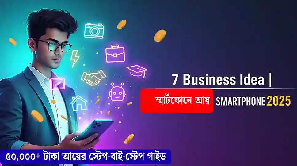 2025 সালে স্মার্টফোন দিয়ে ৭টি Business Idea - ফ্রিল্যান্সিং, অ্যাফিলিয়েট মার্কেটিং, এআই সার্ভিস দিয়ে আয়